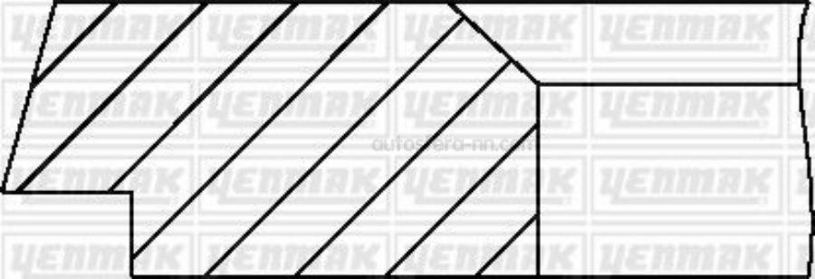 YENMAK 9109477000 Кольца поршневые ком-т STD 1,75X2X2