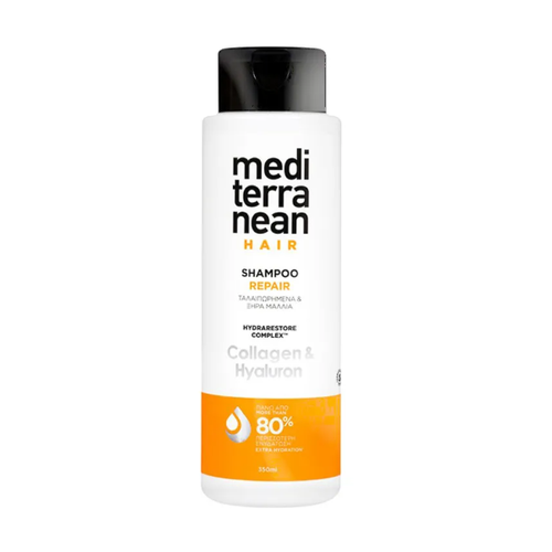 Mediterranean Shampoo - Медитирэниан Восстанавливающий шампунь c гиалуроновой кислотой, 350 мл -