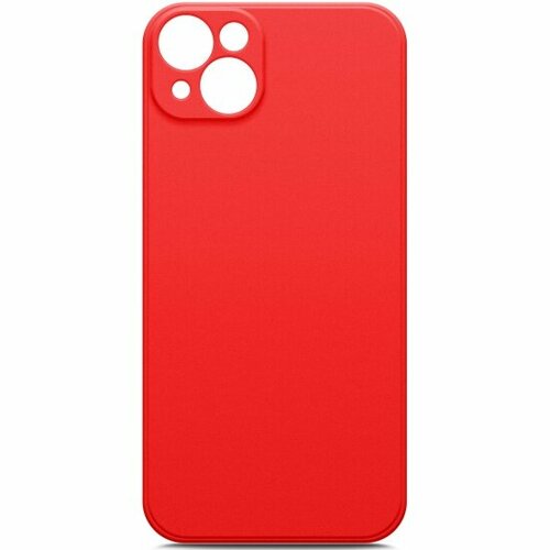 Силиконовый чехол Borasco для Apple iPhone 14 Plus, Microfiber Case Soft Touch красный