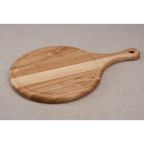 Доска разделочная 220Х310Х14 круглая С ручкой БУК триа