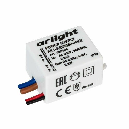 Arlight Драйвер Arlight ARJ-KE08350-Mini 4-8V 2,8W IP20 0,35A 030188