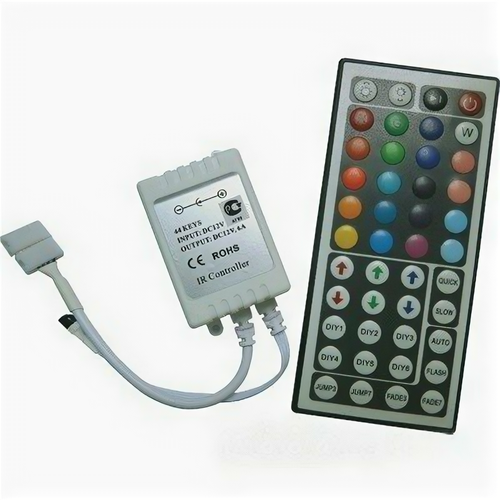 Контроллер Ecola LED strip RGB IR controller 72W 12V 6A с большим инфракрасным пультом управления CRL072ESB контроллер ecola led strip rgb ir controller 72w 12v 6a с большим инфракрасным пультом управления crl072esb