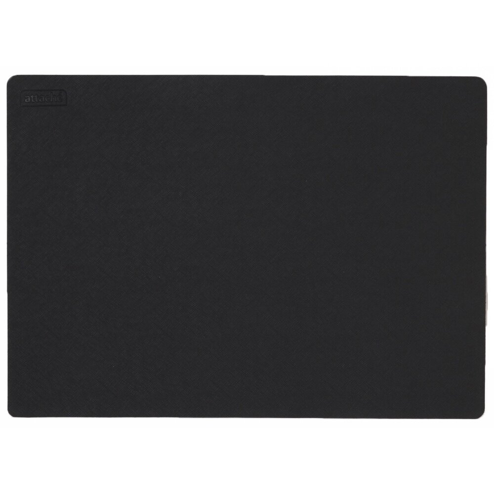 Коврик на стол Attache "Сафьян дуо", 30х42 см, премиум переплетный материал, черно-красный