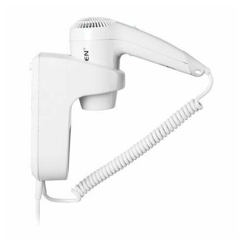 Фен для волос настенный SONNEN HD-1288D 1200 Вт пластиковый корпус 4 скорости белый 604197 1540₽