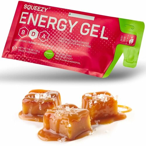 Энергетический гель питьевой SQUEEZY ENERGY GEL 33 г саше, Соленая карамель