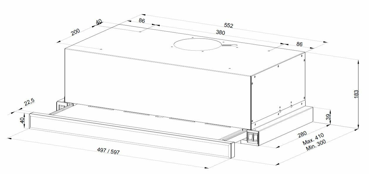 Вытяжка встраиваемая Kuppersberg SLIMLUX 60 BX - фотография № 14