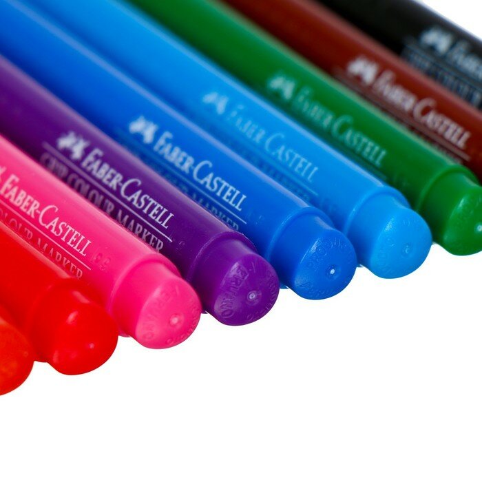 Фломастер Faber-Castell Grip 10цв. футляр - фото №8