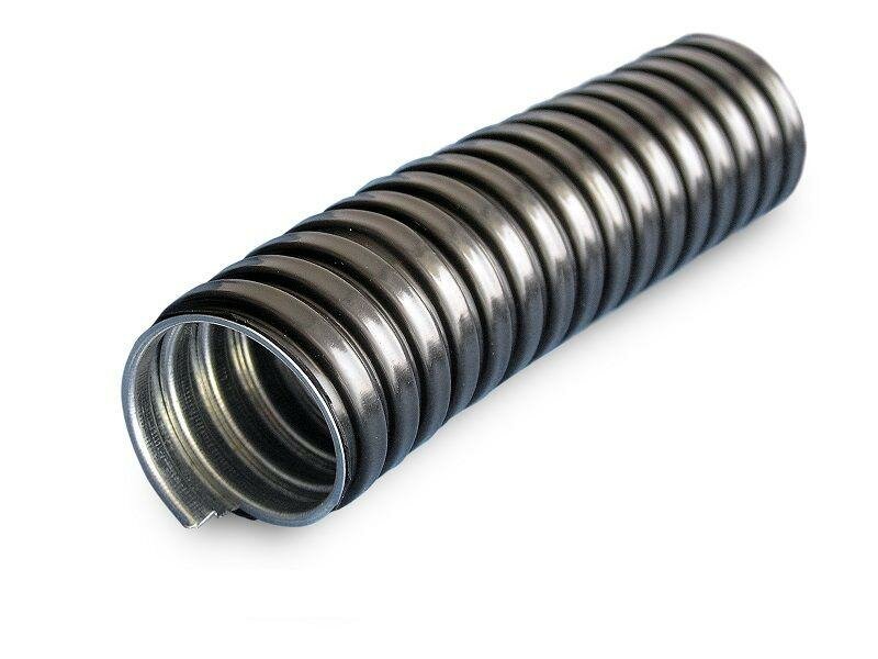 фото Металлорукав в ПВХ изоляции МРПИ НГ LS 32 черный гофроматик {zeta44108} (упак 20 м)
