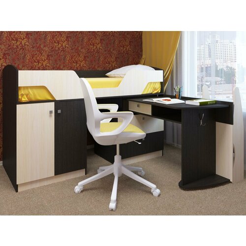 Кровать Лимбо Венге/дуб молочный