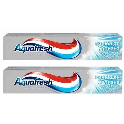 Aquafresh Зубная паста Сияющая Белизна, 100 мл, 2 шт