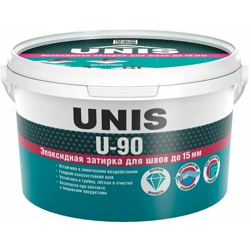 Эпоксидная затирка для швов Юнис U 90 2 кг №002 титан