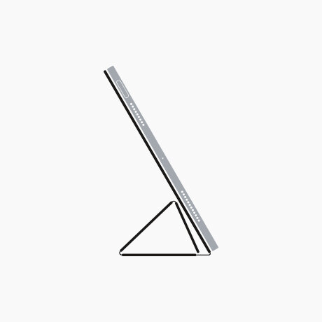 Силиконовый чехол Smart Folio для iPad Pro 11-inch (2th/3th/4th generation) Navy Blue — фото 7