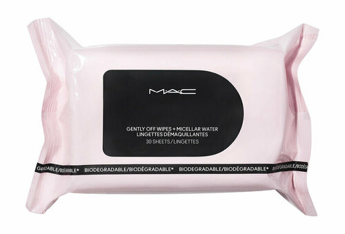 Салфетки для снятия макияжа 30 мл MAC Gently Off Wipes + Miccelar Water Biodegradable