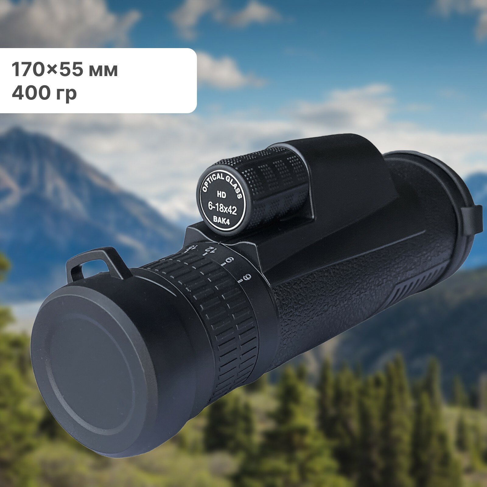 Монокуляр Taigan 6-18X42 MM3212 SS black — фото 8