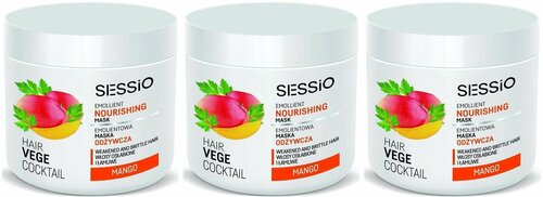 Sessio Питательная смягчающая маска для волос Vege Coctail, 450 мл, 2 шт
