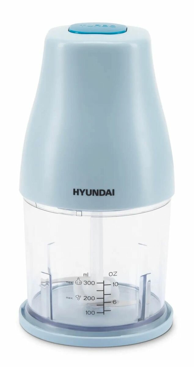Измельчитель электрический Hyundai HYC-P3118 0.8л. 300Вт голубой/синий