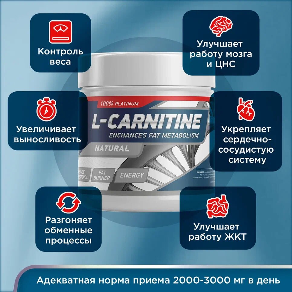 Жиросжигатель CARNITINE 150 g Без вкуса