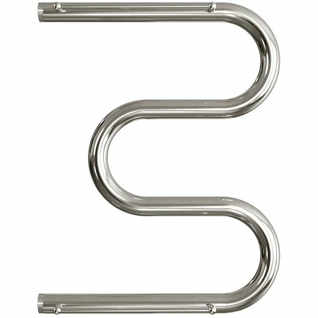 фото Полотенцесушитель водяной Двин (Dveen) M 50х60 см, c полкой, 1 К0 полированный хром