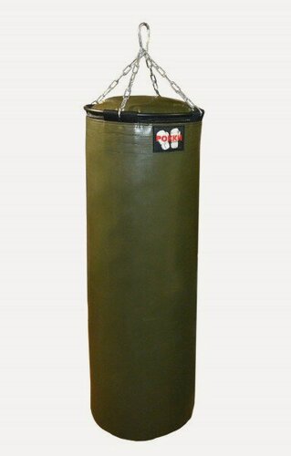 Изображение товара Боксёрский мешок "Рокки" подвесной (двойной тент), 140*40 см, 60 кг, хаки (влагостойкий)