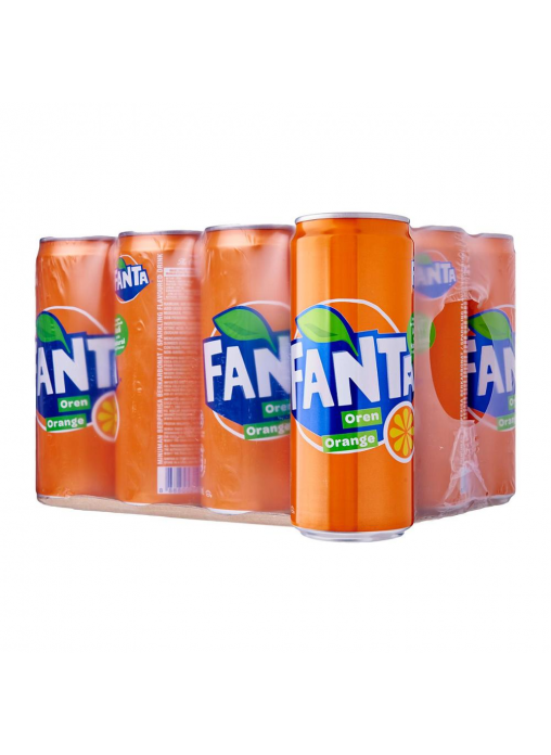 Газированный напиток Fanta orange 0,33 л ж/б упаковка 12 штук (Беларусь)
