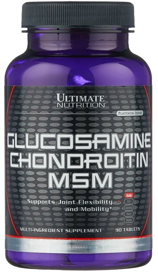 Ultimate Nutrition - "Glucosamine+Chondroitin+MSM" 90 кап