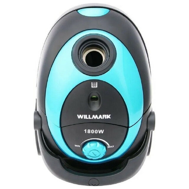 Пылесос willmark vc-1842db 350/1800вт мешок 2,0л бирюзовый