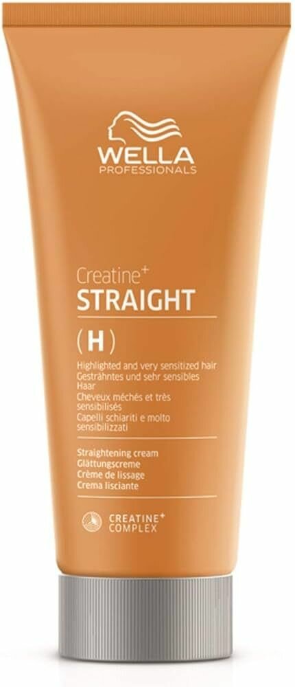 Wella Creatine+ Straight H/S - Крем для перманентного выпрямления волос окрашенных или чувствительных волос 200 мл