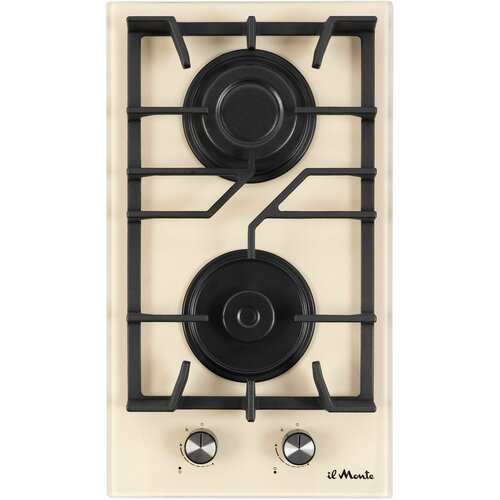 Варочная панель газовая Закаленное стекло 30 см Автоподжиг Чугунные решетки il Monte BH-312G-NSD 1449900₽