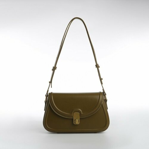 фото Сумка багет textura, зеленый