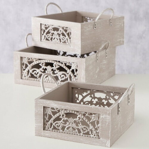 Boltze Набор коробок для хранения Мильтеро 24-32 см 3 шт 2024285 18500₽