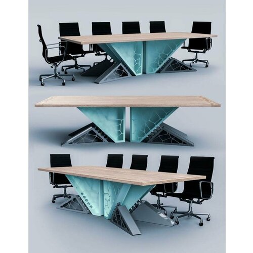 Конференц-стол для переговоров промышленный дизайн Вогр 280120 см 1400000₽