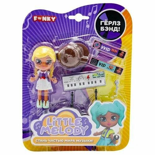 Набор с куклой Funky Toys Деми, в платье, с музыкальными аксессуарами