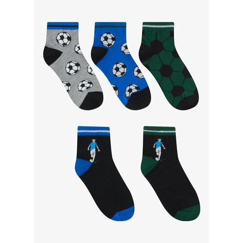 Носки Funday 5 пар, размер 31-34, голубой носки funday 5 пар размер 31 34 синий