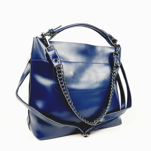 фото Сумка fuzi house, фактура гладкая, синий