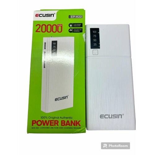 Повербанк 20000 мАч Power Bank 20000 mAh Внешний аккумулятор Ecusin EP-K22 1431₽