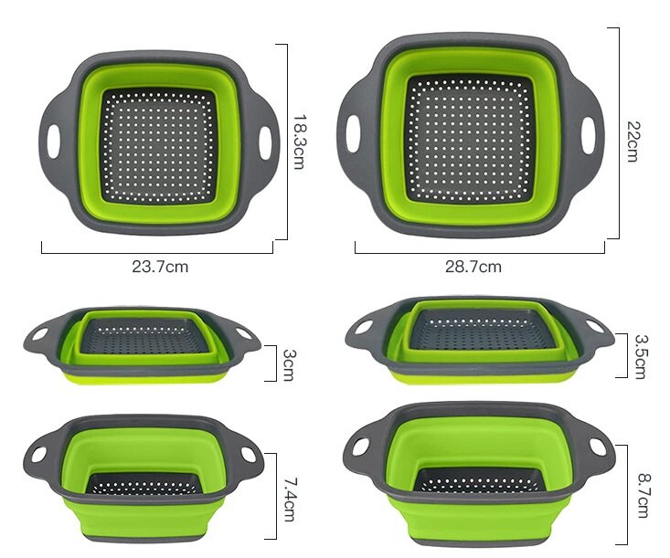 Дуршлаг складной силиконовый