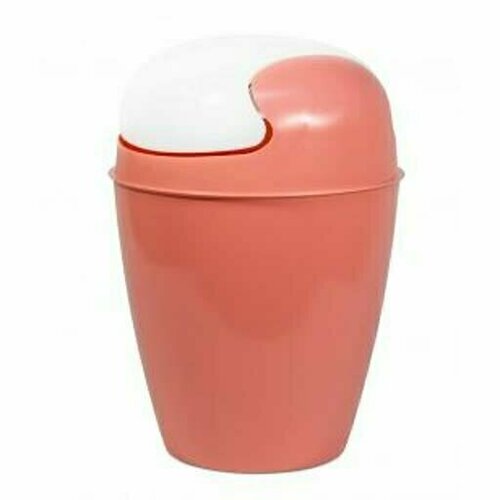 Ведро с крышкой-качелькой Krita коралл 249х249х359мм 8 л 949₽