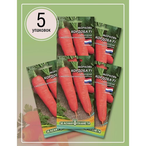 Морковь Кордоба F1 (5 пакетов по 0,3гр)