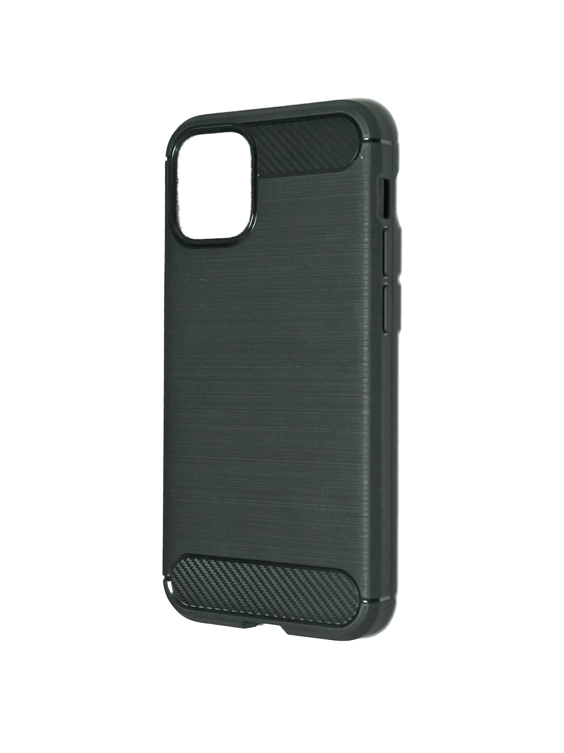 Чехол-накладка для iPhone 12 Mini BECATION CARBON FIBER TPU ANTISHOCK черный