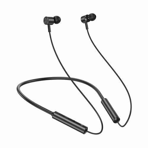 беспроводные наушники hoco ew03 bluetooth 200 мач белый Наушники ES69, HOCO, беспроводные спортивные наушники с обручем вакуумные, черные