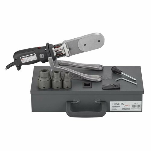 Паяльник для пластиковых труб FUSION KF10-S1 сеть 700Вт 50-300 С 3 насадки max40мм метал кейс 957600₽