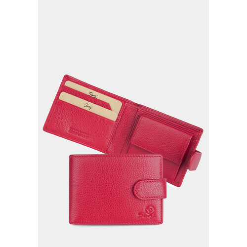 фото Кошелек saaj sm16, фактура гладкая, красный