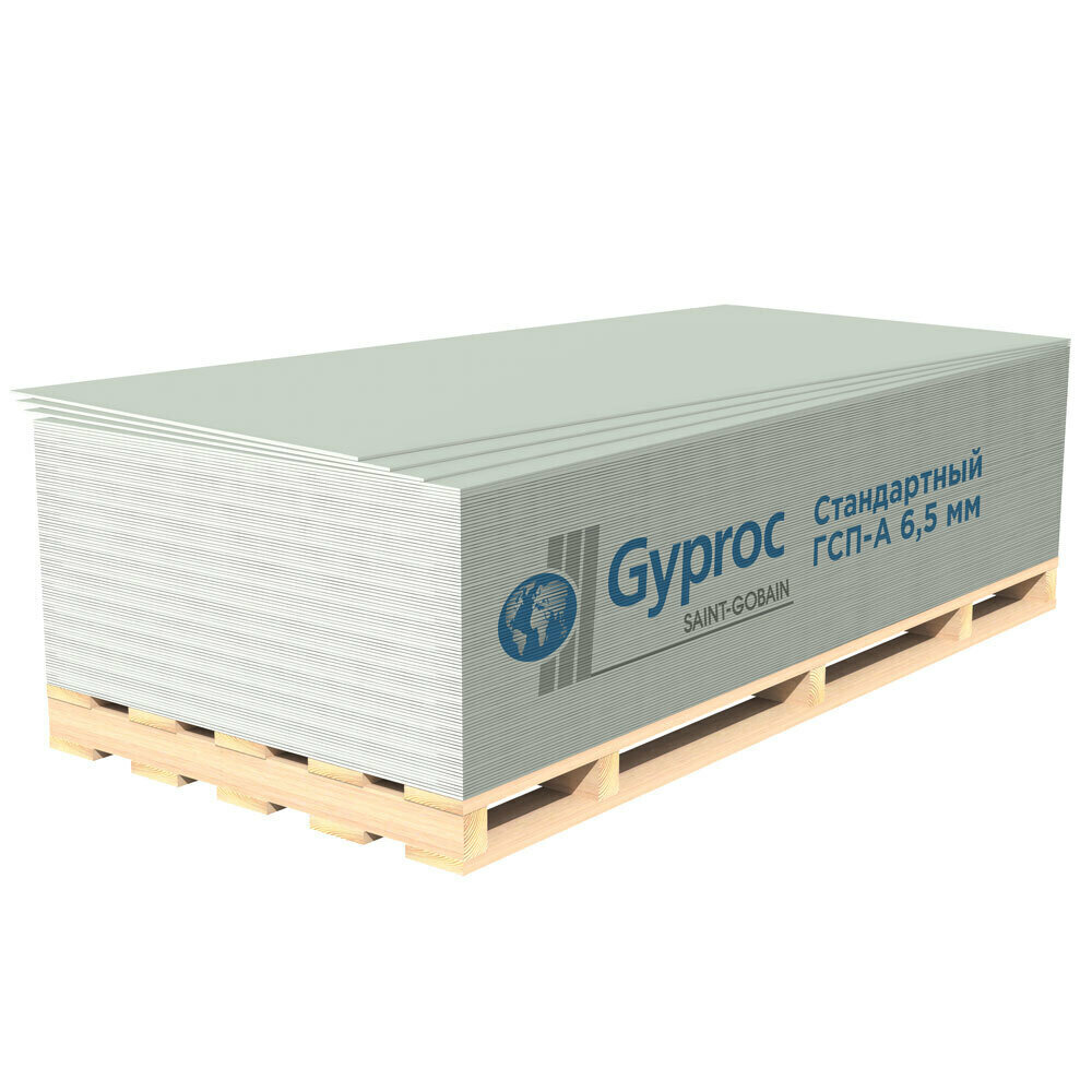 Гипсокартон Vetonit (Gyproc) 2500х1200х65 мм реставрационный