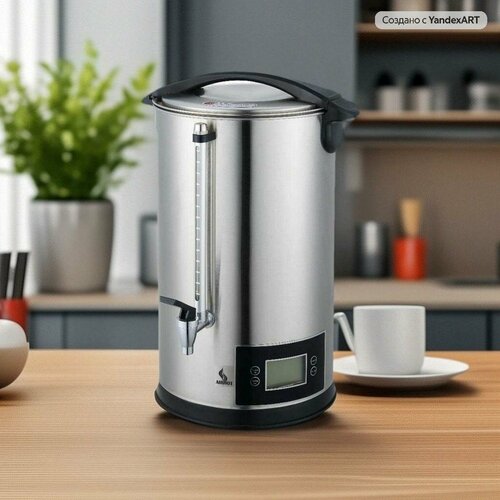 Термопот электрический AIRHOT WBDD-16 с двойными стенками с LCD экраном объем 16л кипятильник наливной для кафе ресторана столовой для дома мощность 15 кВт 11804₽