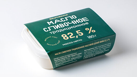 Масло сливочное традиционное 82,5% 180 г
