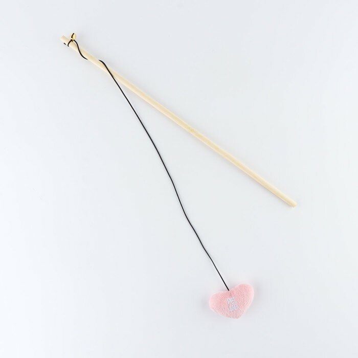 Pet Lab Дразнилка «Сердце» с игрушкой, розовая
