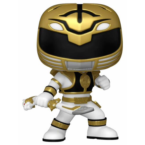 Фигурка Funko POP! TV Power Rangers 30th White Ranger with Sword (Exc) (1384) 73964 фигурка funko pop vinyl power rangers green ranger no helmet 32805