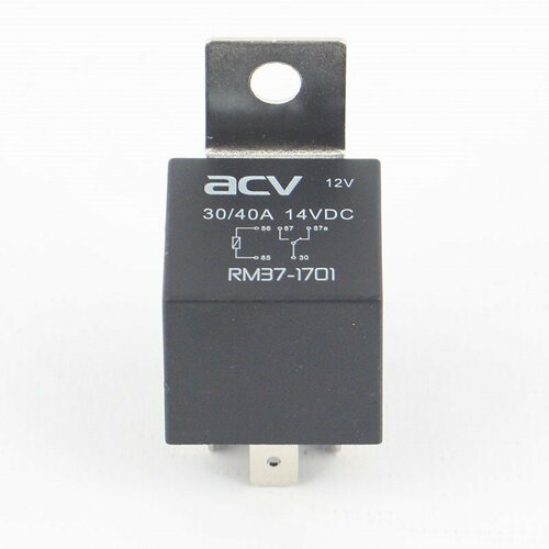 Реле 5-ти контактное, 12~14В/30~40А, герметичный . корпус - ACV RM37-1701