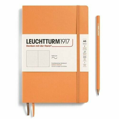 Блокнот Leuchtturm1917 Medium, A5, 61л, в точку, Абрикос