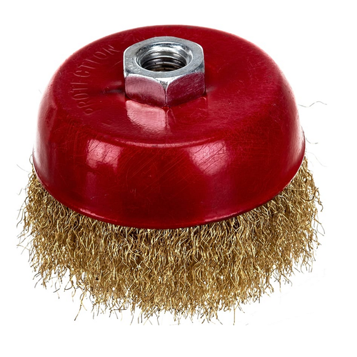 Кордщетка для УШМ Т4Р 100мм чашеобразная латунированная 587₽